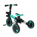 Detská trojkolka Happy bike 3v1 - tyrkysová